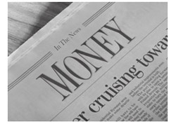 Newspaper article titled 'Money'